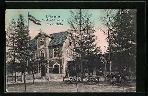 AK Höftgrube, Gasthaus Waldschlösschen von G. Möller