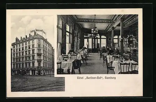 AK Hamburg-St.Georg, Hotel Berliner-Hof