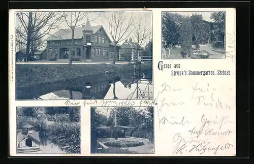 AK Steinau, Gasthaus Strunks Sommergarten