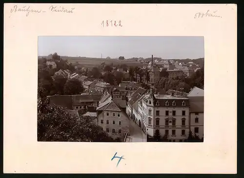 Fotografie Brück & Sohn Meissen, Ansicht Bautzen-Seidau, Blick über den Stadtteil mit Fabrikgebäude