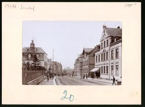 Fotografie Brück & Sohn Meissen, Ansicht Limbach i. Sa., Chemnitzer Strasse mit Geschäft Martin Gerst