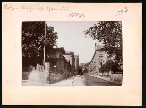 Fotografie Brück & Sohn Meissen, Ansicht Meissen i. Sa., Rauhental mit Schweizerhaus & Rauhentaler Schloss