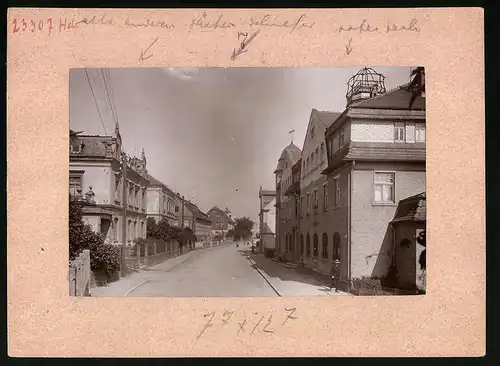 Fotografie Brück & Sohn Meissen, Ansicht Grünhainichen, Blick in die Poststrasse
