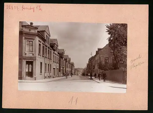 Fotografie Brück & Sohn Meissen, Ansicht Limbach i. Sa, Albertstrasse Eckhaus mit Buchbinderei Eugen Bölke