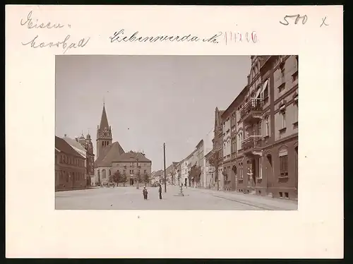 Fotografie Brück & Sohn Meissen, Ansicht Liebenwerda, Rossmarkt mit Blick zur Kirche