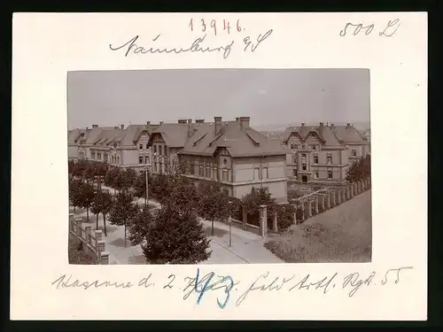 Fotografie Brück & Sohn Meissen, Ansicht Naumburg / Saale, Kaserne 2. Thüringisches Feldartillerie-Regiment Nr. 55