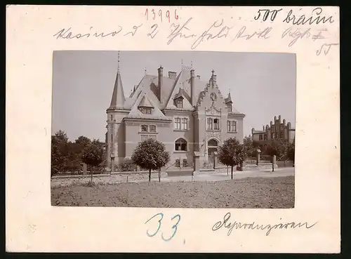 Fotografie Brück & Sohn Meissen, Ansicht Naumburg / Saale, Kasino 2. Thüringisches Feldartillerie-Regiment Nr. 55