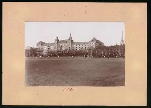 Fotografie Brück & Sohn Meissen, Ansicht Dresden, Kaserne Königlich Sächsisches Schützen-Regiment Prinz Georg Nr. 108