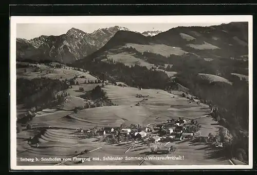 AK Imberg b. Sonthofen, Ortsansicht mit Umgebung