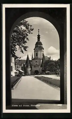 AK Krems a. d. Donau, Blick zum Steinertor