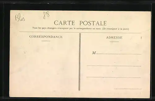 AK Blois, Funérailles de Mgr. Laborde le 23 Mai 1907