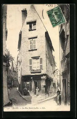 AK Blois, La Rue Saint-Lubin