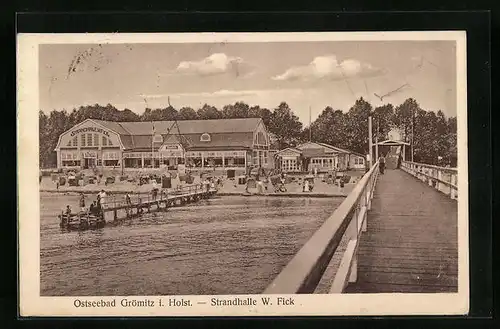 AK Grömitz /Holst., Strandhalle W. Fick