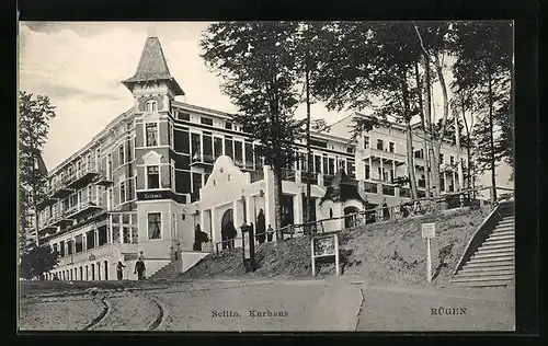 AK Sellin /Rügen, Kurhaus mit Info-Kästen