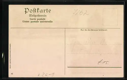 Künstler-AK Karl Mutter: Hirsau, Ortsansicht mit Turm