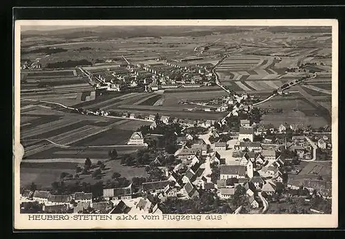 AK Heuberg-Stetten, Fliegeraufnahme des Ortes