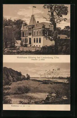 AK Lauenburg /Elbe, Waldhaus Glüsing, Inh. J. Ohle