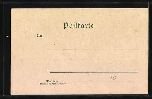 Lithographie München, Das Rathaus, Justizpalast