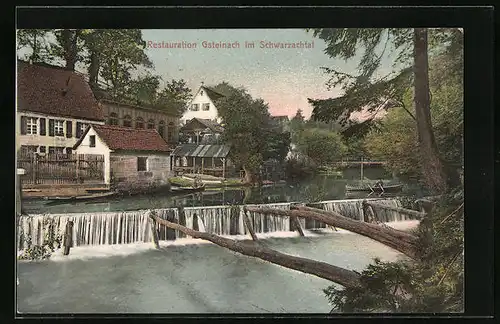 AK Gsteinach, Gasthaus im Schwarzachtal, Inh. Ludw. Gansser