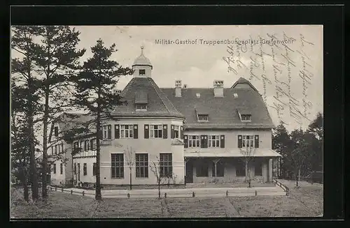 AK Grafenwöhr, Militär-Gasthof Truppen-Übungsplatz