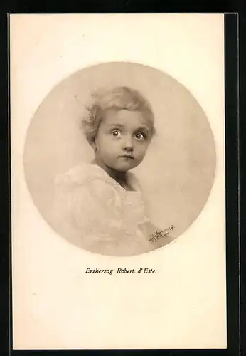 AK Portrait des Erzherzogs Robert von Österreich als kleines Kind