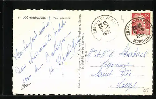 AK Locmariaquer, Vue générale