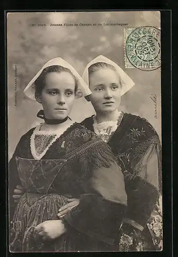 AK Locmariaquer, Jeunes Filles de Carnac et de Locmariaquer