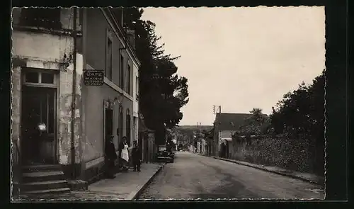 AK Le Grand Lucé, La rue des Pavillons