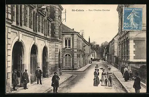 AK St-Calais, Rue Charles Garnier, Strassenpartie