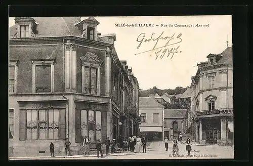 AK Sillé-le-Guillaume, Rue du Commandant-Levrard