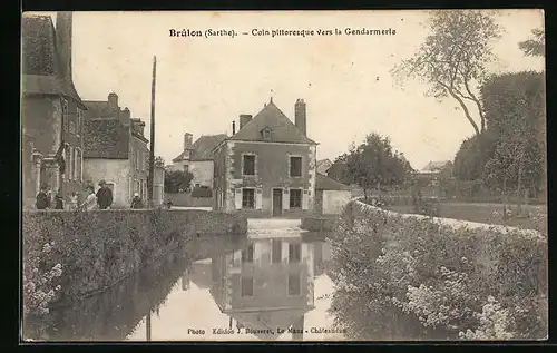 AK Brûleon, Coln pittoresque vers la Gendarmerie