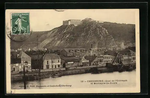 AK Cherbourg, Quai de l'Entrepot et Montagne du Roule