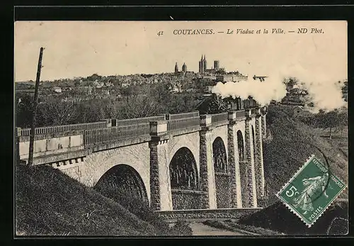 AK Coutances, Le Viaduc et la Ville