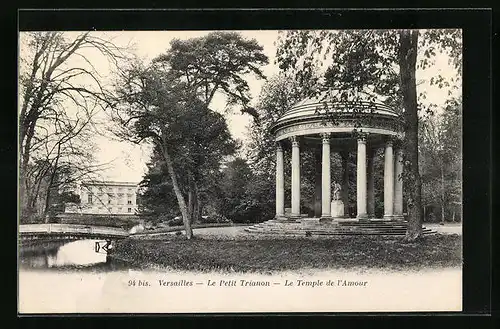 AK Versailles, Le Petit Trianon, Le Temple de l'Amour