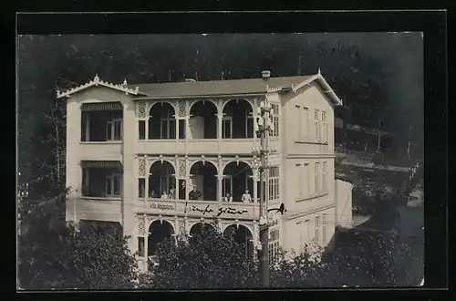 Foto-AK Sellin, Hotel-Pension Villa Magdalena 1913