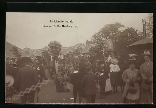 AK Hamburg, Volksfest Lämmermarkt, Fotoverlag Strumper & Co., Hamburg 1909