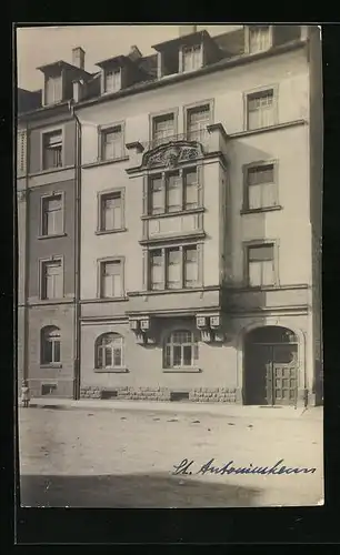 Foto-AK Karlsruhe, St. Antoniusheim im Jahr 1921