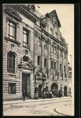 AK Karlsruhe, Gebäude des Kunstvereins