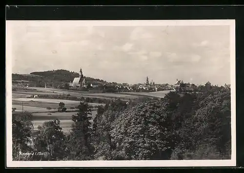 AK Kamenz i. Sa., Ortsansicht aus der Vogelschau