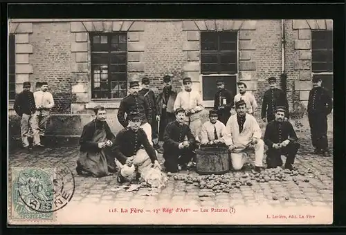 AK La Fère, 17e Régiment d`Artillerie, Les Patates