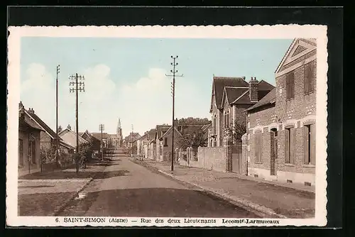AK Saint-Simon, Rue des deux Lieutenants Lecomte-Larmuzeaux