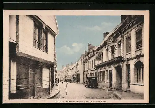 AK Notre-Dame-de-Liesse, La rue de Laon