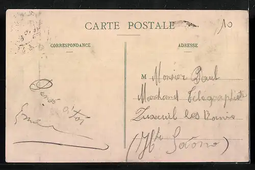 AK Saint-Quentin, Basilique vue du Beffroi, Souvenir du Congrès de Gymnastique 1910