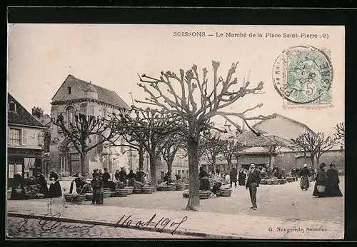 AK Soissons, Le Marché de la Place Saint-Pierre
