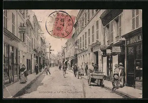 AK Soissons, Le Rue Saint-Martin