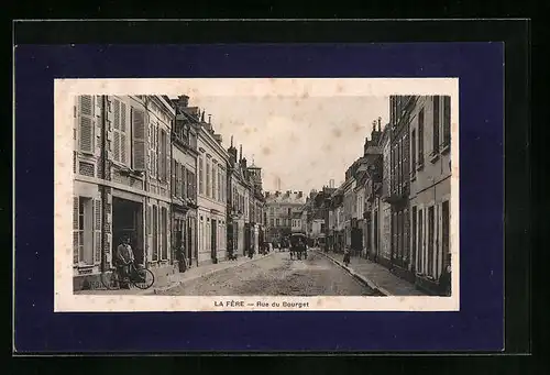 AK La Fère, Rue du Bourget