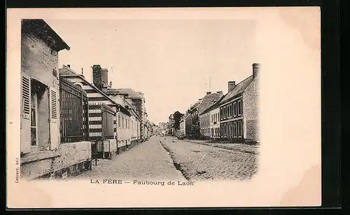 AK La Fère, Faubourg de Laon