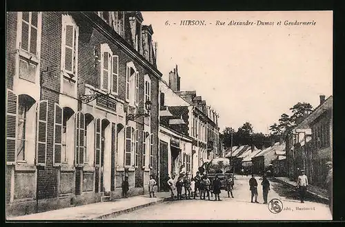 AK Hirson, Rue Alexandre-Dumas et Gendarmerie