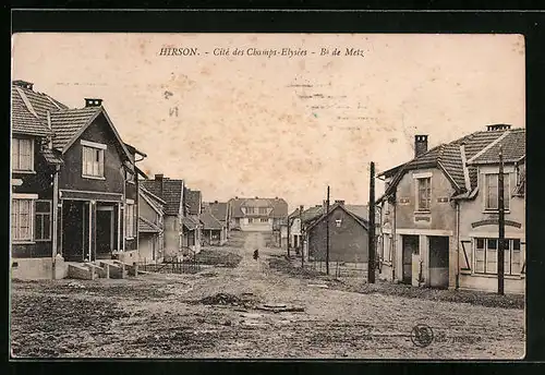 AK Hirson, Cité des Champs-Elysées, Boulevard de Metz