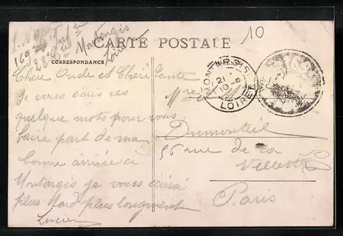 AK Oulchy-le-Chateau, Fontaine Boutarde et Grand Maison